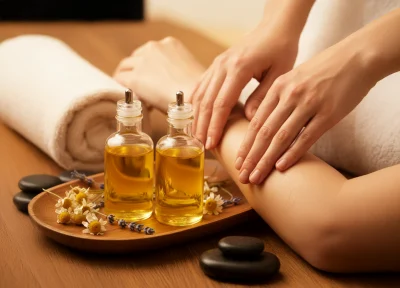 Masaże z wykorzystaniem ciepłych olejów